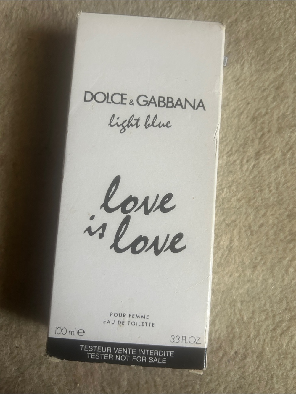 Dolce & Gabbana Light Blue Love Is Love White & Black Box
